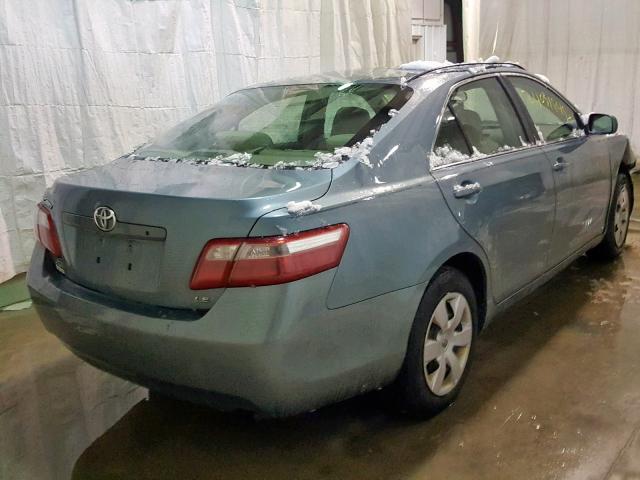 4T1BE46K08U784268 - 2008 TOYOTA CAMRY CE BLUE photo 4