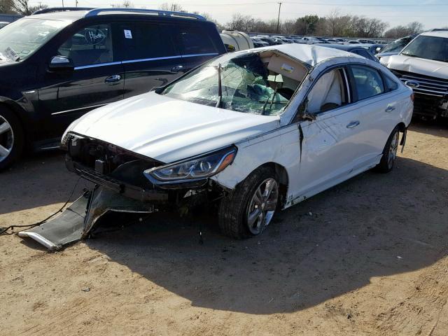 5NPE34AF3JH639825 - 2018 HYUNDAI SONATA SPO WHITE photo 2