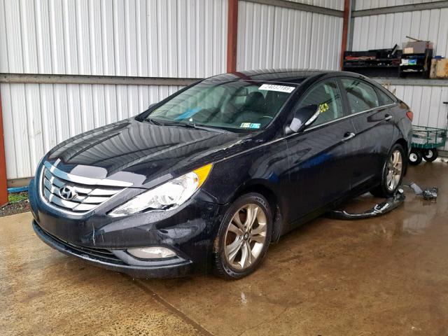 5NPEC4AC5DH574180 - 2013 HYUNDAI SONATA SE BLACK photo 2