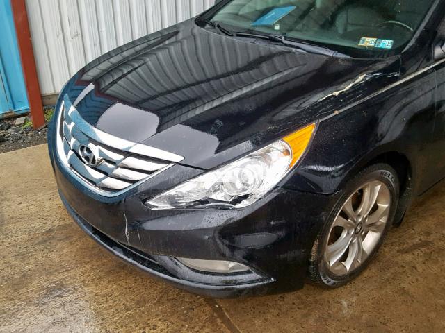 5NPEC4AC5DH574180 - 2013 HYUNDAI SONATA SE BLACK photo 9