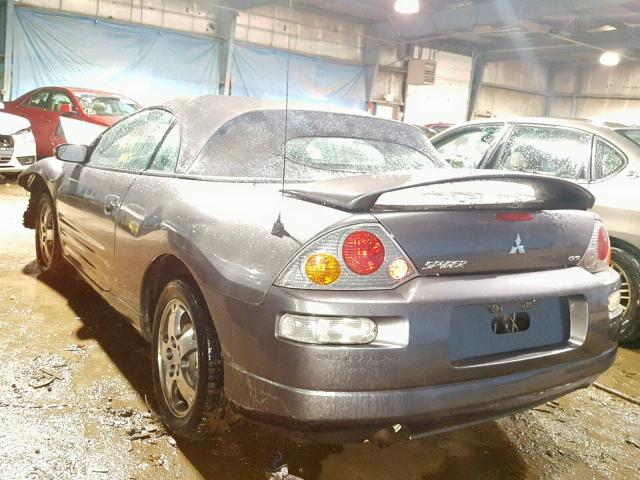 4A3AE45G04E074589 - 2004 MITSUBISHI ECLIPSE SP GRAY photo 3