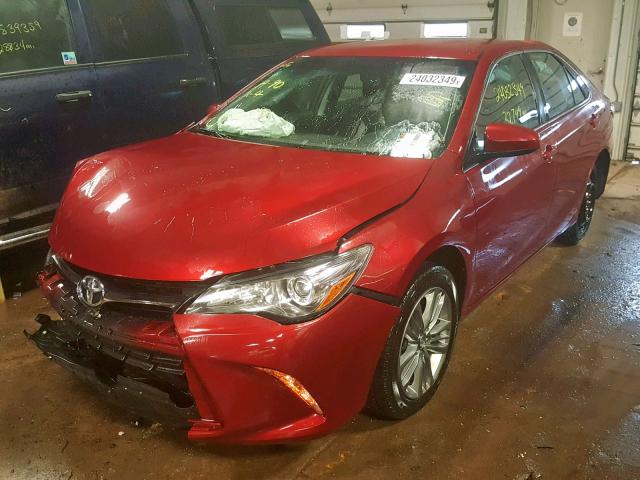 4T1BF1FK5GU512499 - 2016 TOYOTA CAMRY LE RED photo 2