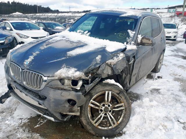 5UXWY3C56F0E97173 - 2015 BMW X3 XDRIVE2 GRAY photo 2