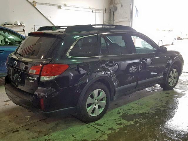 4S4BREKC5B2388106 - 2011 SUBARU OUTBACK 3. BLACK photo 4