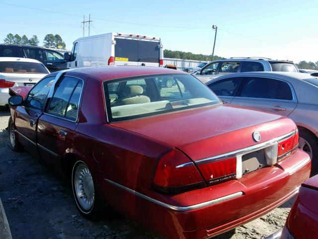 2MEFM75W6XX617191 - 1999 MERCURY GRAND MARQ RED photo 3