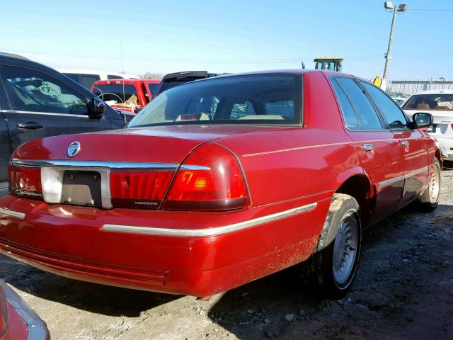 2MEFM75W6XX617191 - 1999 MERCURY GRAND MARQ RED photo 4