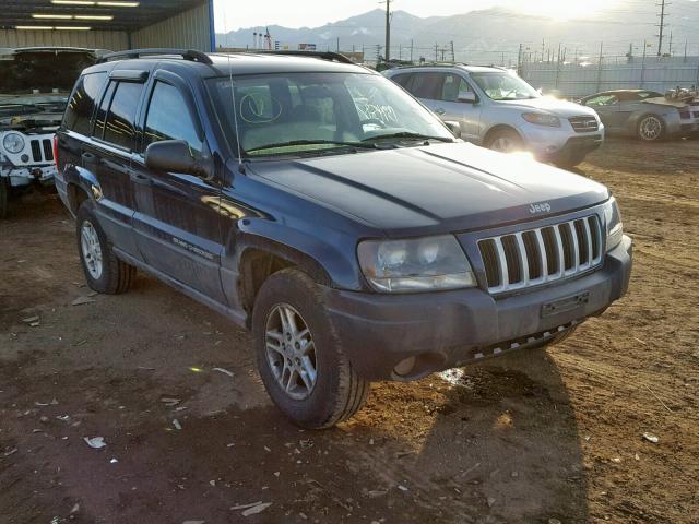 1J4GW48S64C345686 - 2004 JEEP GRAND CHER BLUE photo 1