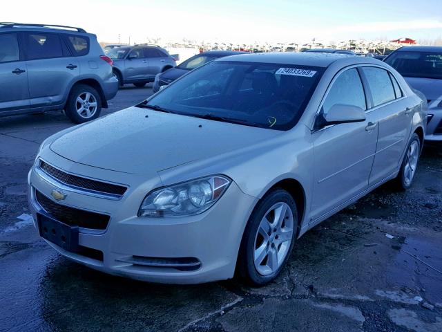 1G1ZC5E04AF129340 - 2010 CHEVROLET MALIBU 1LT BEIGE photo 2