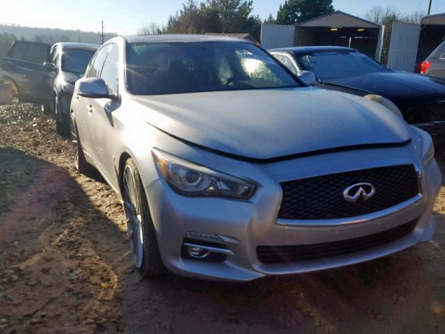 JN1BV7APXFM341022 - 2015 INFINITI Q50 BASE SILVER photo 1