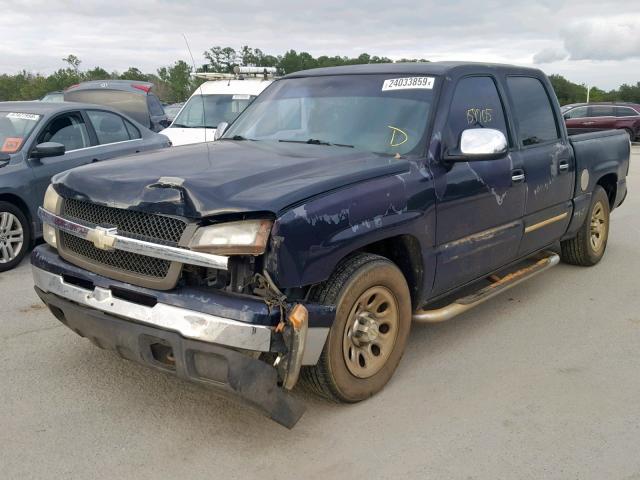 2GCEC13V361255569 - 2006 CHEVROLET SILVERADO BLACK photo 2