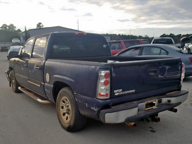 2GCEC13V361255569 - 2006 CHEVROLET SILVERADO BLACK photo 3