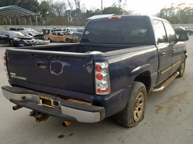 2GCEC13V361255569 - 2006 CHEVROLET SILVERADO BLACK photo 4