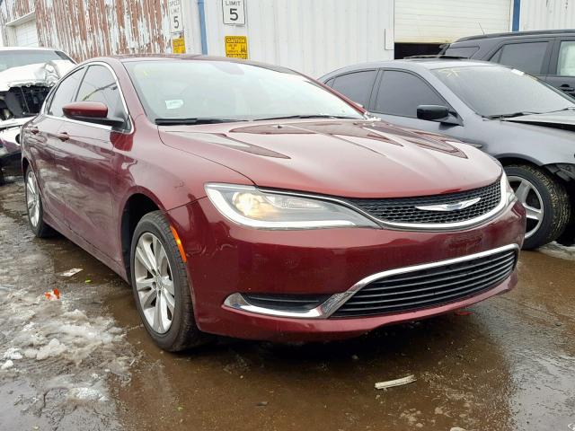 1C3CCCAB3FN670194 - 2015 CHRYSLER 200 LIMITE MAROON photo 1