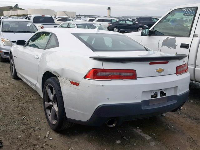 2G1FK1EJ4E9149335 - 2014 CHEVROLET CAMARO 2SS WHITE photo 3