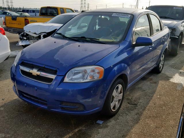 KL1TD5DE8BB152711 - 2011 CHEVROLET AVEO LS BLUE photo 2