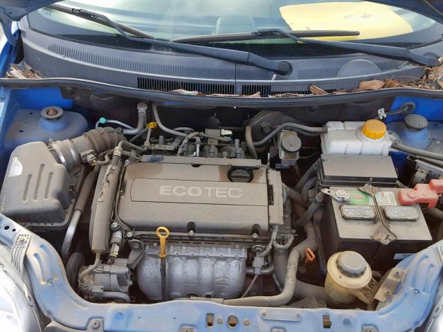 KL1TD5DE8BB152711 - 2011 CHEVROLET AVEO LS BLUE photo 7