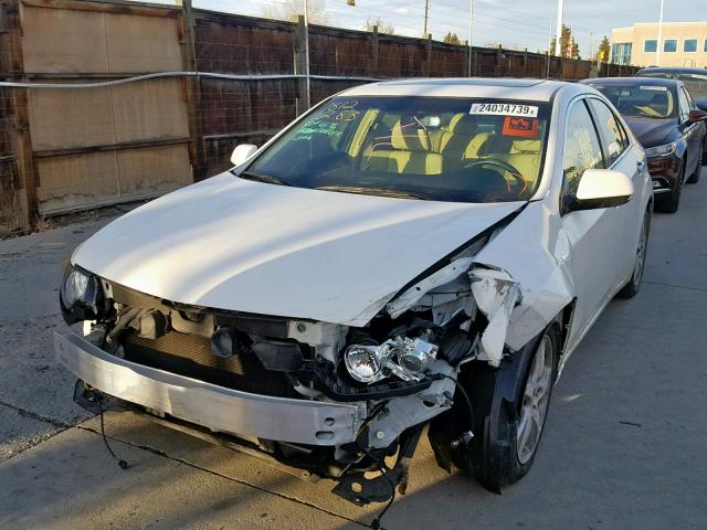 JH4CU2F41DC001023 - 2013 ACURA TSX WHITE photo 2