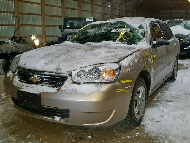 1G1ZS58F67F237325 - 2007 CHEVROLET MALIBU LS GOLD photo 2
