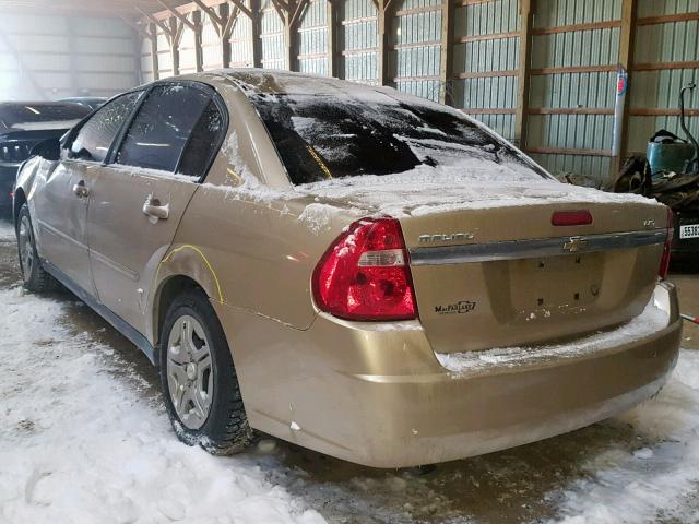 1G1ZS58F67F237325 - 2007 CHEVROLET MALIBU LS GOLD photo 3