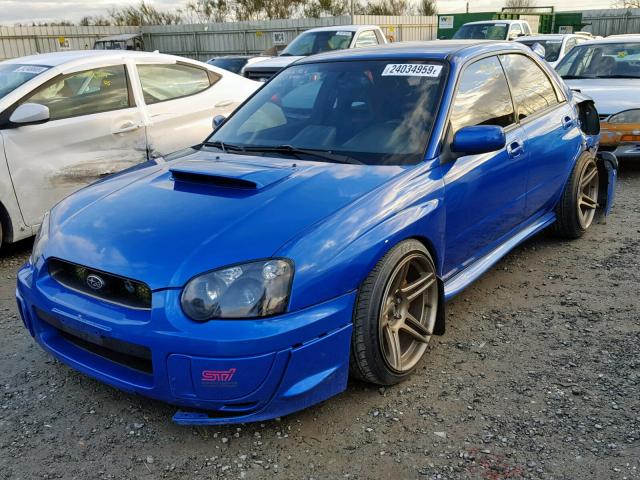 JF1GD706X5L518421 - 2005 SUBARU IMPREZA WR BLUE photo 2