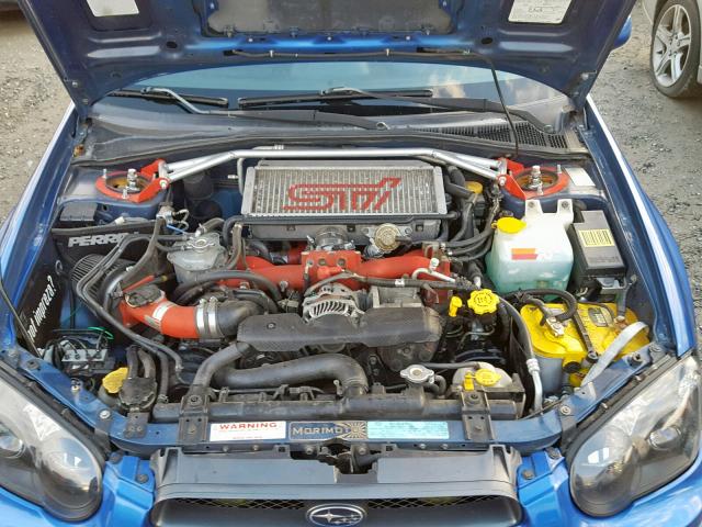 JF1GD706X5L518421 - 2005 SUBARU IMPREZA WR BLUE photo 7