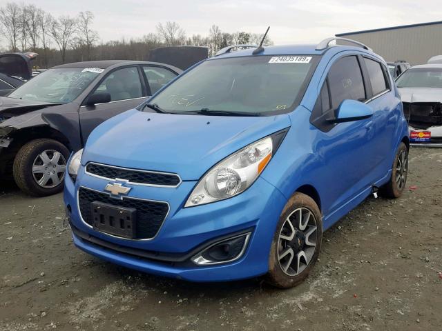 KL8CF6S94DC551703 - 2013 CHEVROLET SPARK 2LT BLUE photo 2