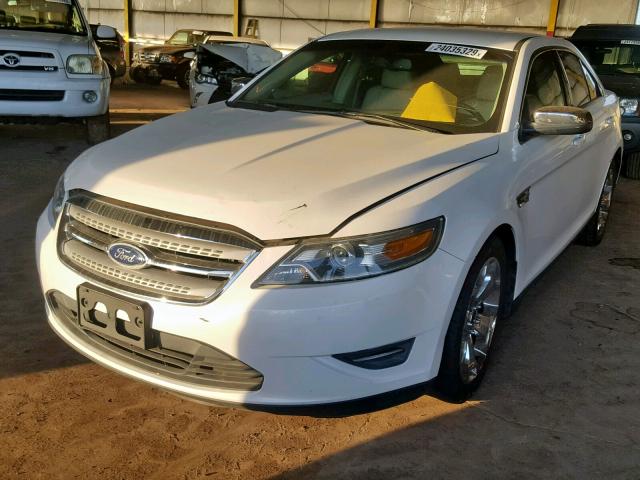 1FAHP2EW8BG172851 - 2011 FORD TAURUS SEL WHITE photo 2