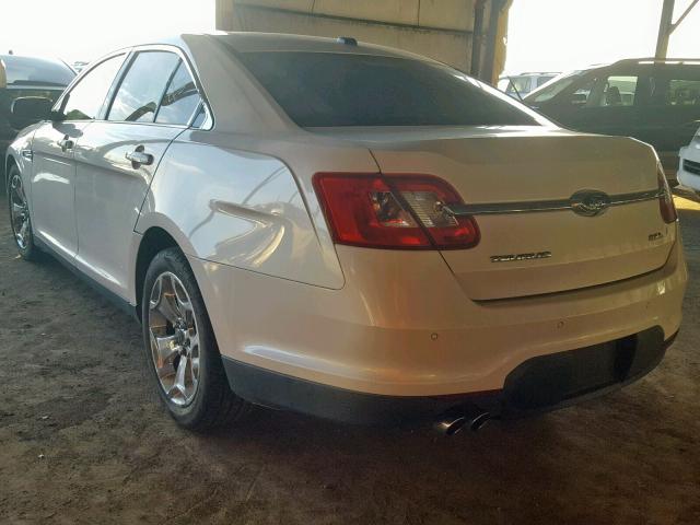 1FAHP2EW8BG172851 - 2011 FORD TAURUS SEL WHITE photo 3