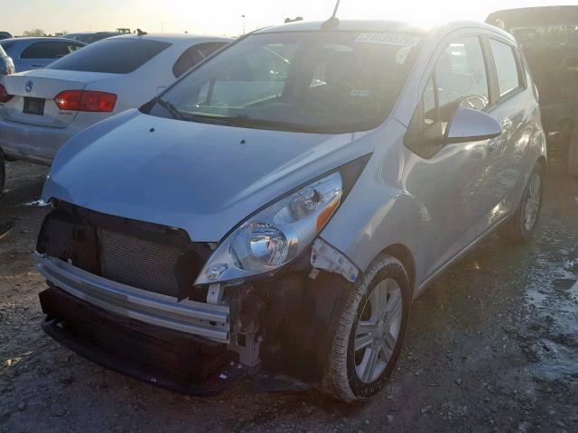 KL8CB6S92DC555308 - 2013 CHEVROLET SPARK LS SILVER photo 2