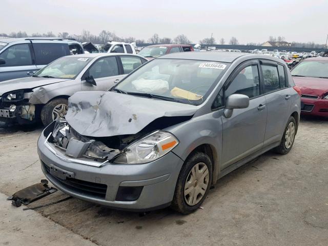 3N1BC1CP6AL437653 - 2010 NISSAN VERSA S SILVER photo 2