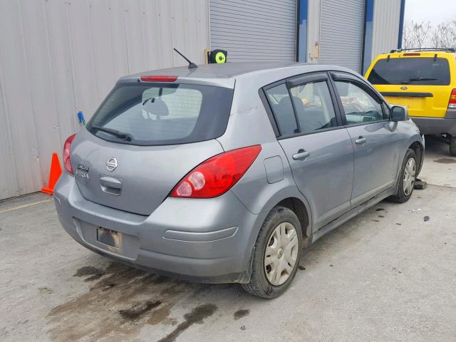 3N1BC1CP6AL437653 - 2010 NISSAN VERSA S SILVER photo 4