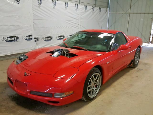 1G1YY12S625111084 - 2002 CHEVROLET CORVETTE Z RED photo 2