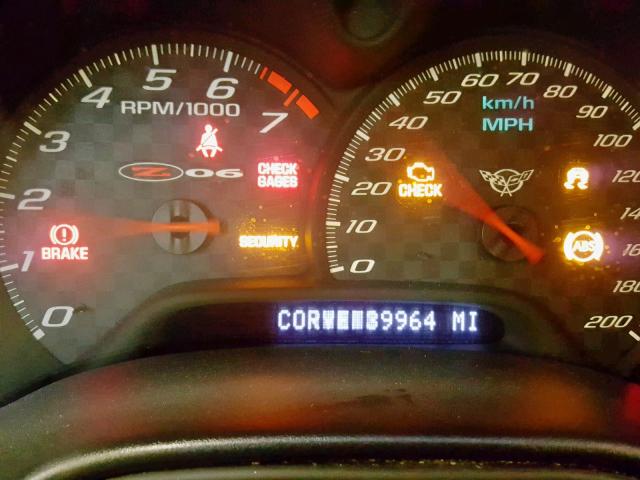 1G1YY12S625111084 - 2002 CHEVROLET CORVETTE Z RED photo 8