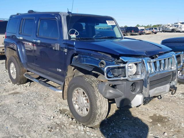 5GTEN13E388157189 - 2008 HUMMER H3 BLUE photo 1