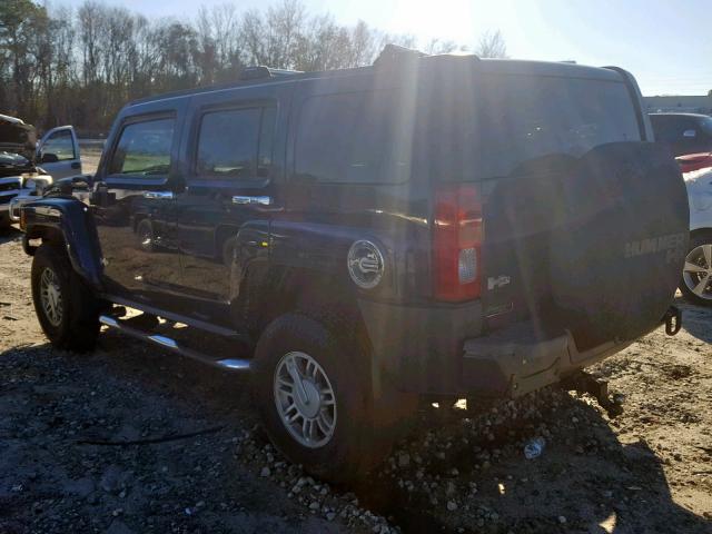 5GTEN13E388157189 - 2008 HUMMER H3 BLUE photo 3