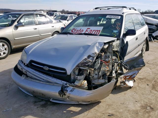 4S3BH635927306720 - 2002 SUBARU LEGACY L SILVER photo 2