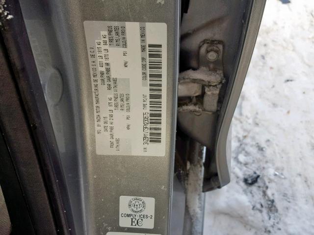 3MZBM1V73FM230675 - 2015 MAZDA 3 TOURING SILVER photo 10