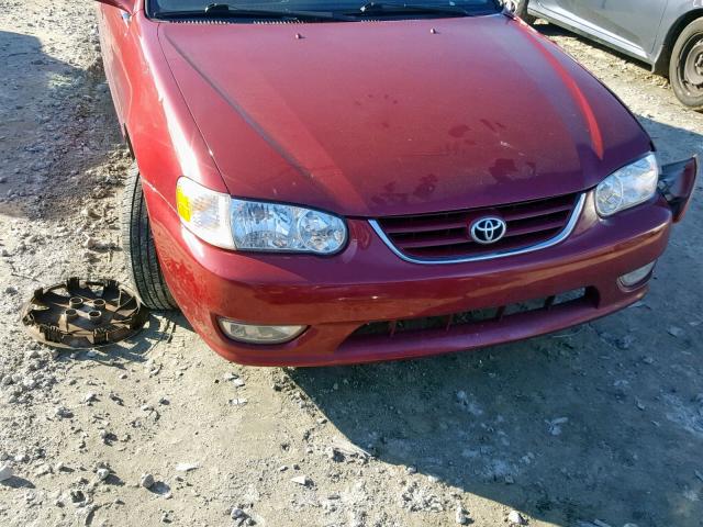 2T1BR12E52C579394 - 2002 TOYOTA COROLLA CE Tünd qırmızı foto 7