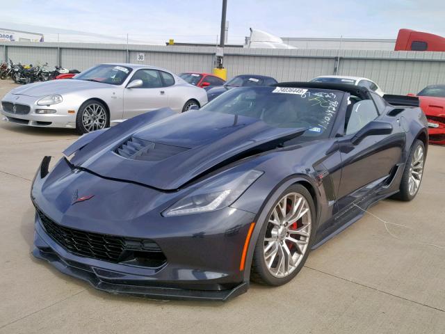 1G1YN2D63F5602068 - 2015 CHEVROLET CORVETTE S BLUE photo 2