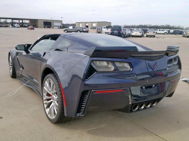 1G1YN2D63F5602068 - 2015 CHEVROLET CORVETTE S BLUE photo 3