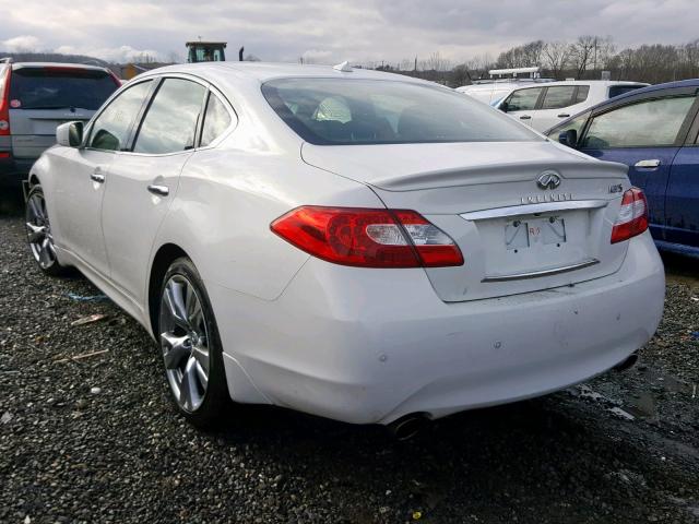 JN1BY1AP8DM513078 - 2013 INFINITI M37 WHITE photo 3