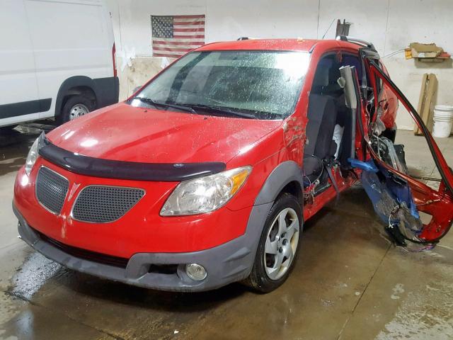 5Y2SL63855Z466871 - 2005 PONTIAC VIBE RED photo 2