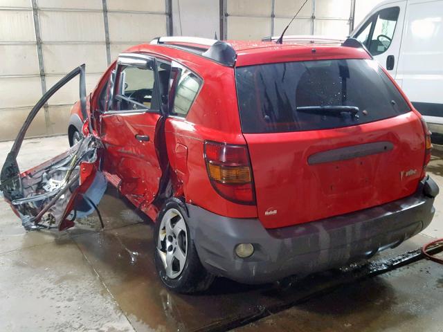 5Y2SL63855Z466871 - 2005 PONTIAC VIBE RED photo 3