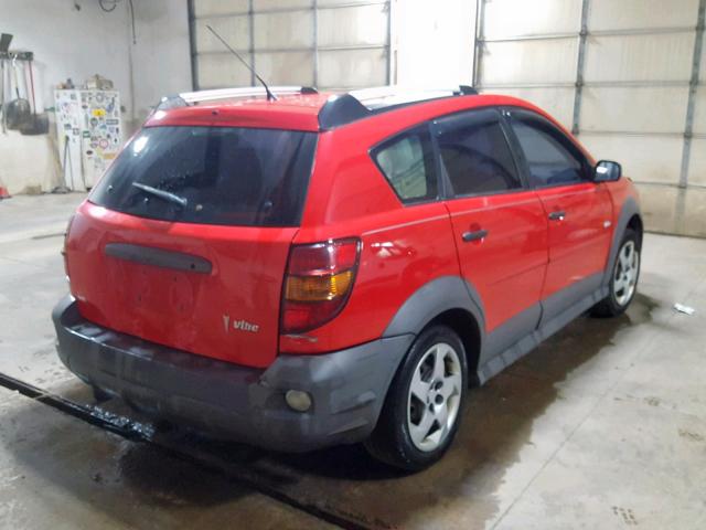 5Y2SL63855Z466871 - 2005 PONTIAC VIBE RED photo 4