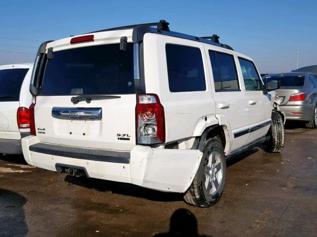 1J8HG58256C167083 - 2006 JEEP COMMANDER WHITE photo 4