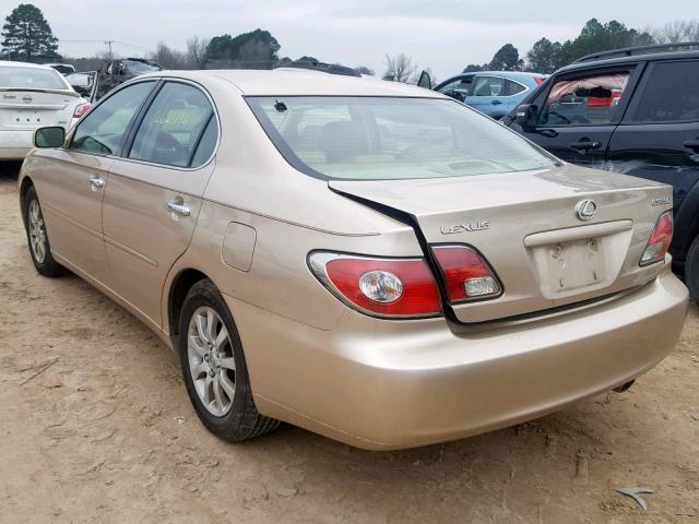 JTHBA30G945020324 - 2004 LEXUS ES 330 GOLD photo 3