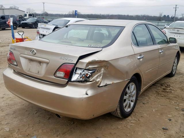 JTHBA30G945020324 - 2004 LEXUS ES 330 GOLD photo 4