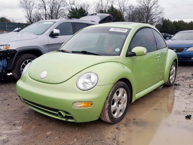 3VWCP21CX3M441789 - 2003 VOLKSWAGEN NEW BEETLE GREEN photo 2