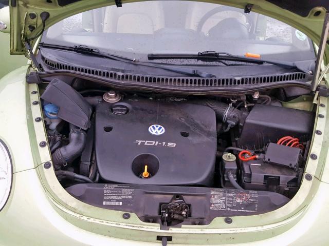 3VWCP21CX3M441789 - 2003 VOLKSWAGEN NEW BEETLE GREEN photo 7