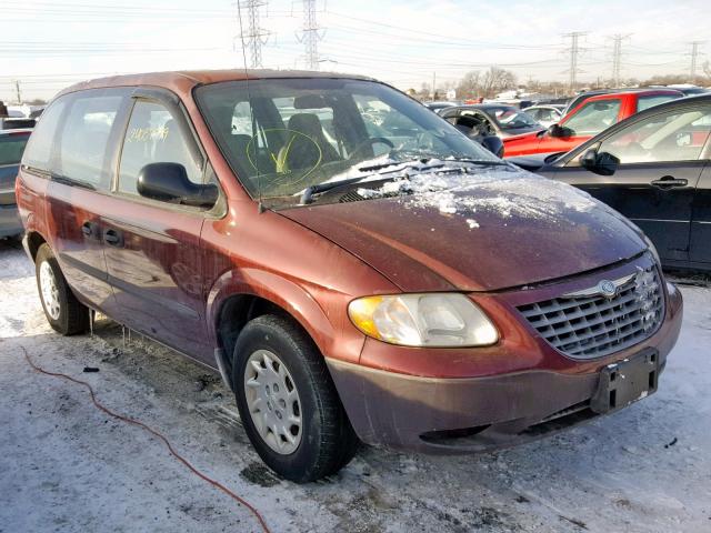 1C4GJ25B42B630922 - 2002 CHRYSLER VOYAGER BURGUNDY photo 1